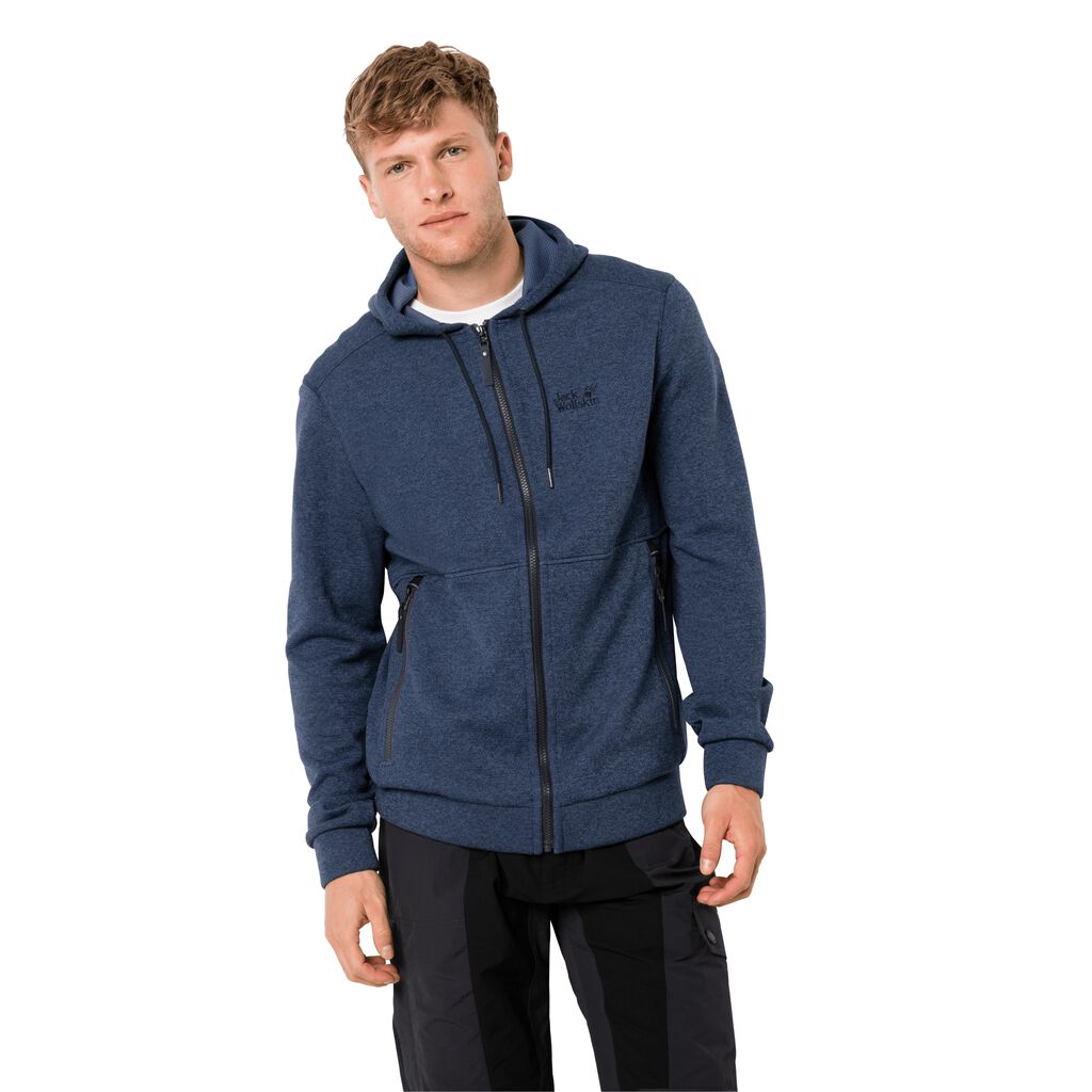 Jack Wolfskin FINLEY HOODED Vestes Homme Bleu - TRIVZBM-98